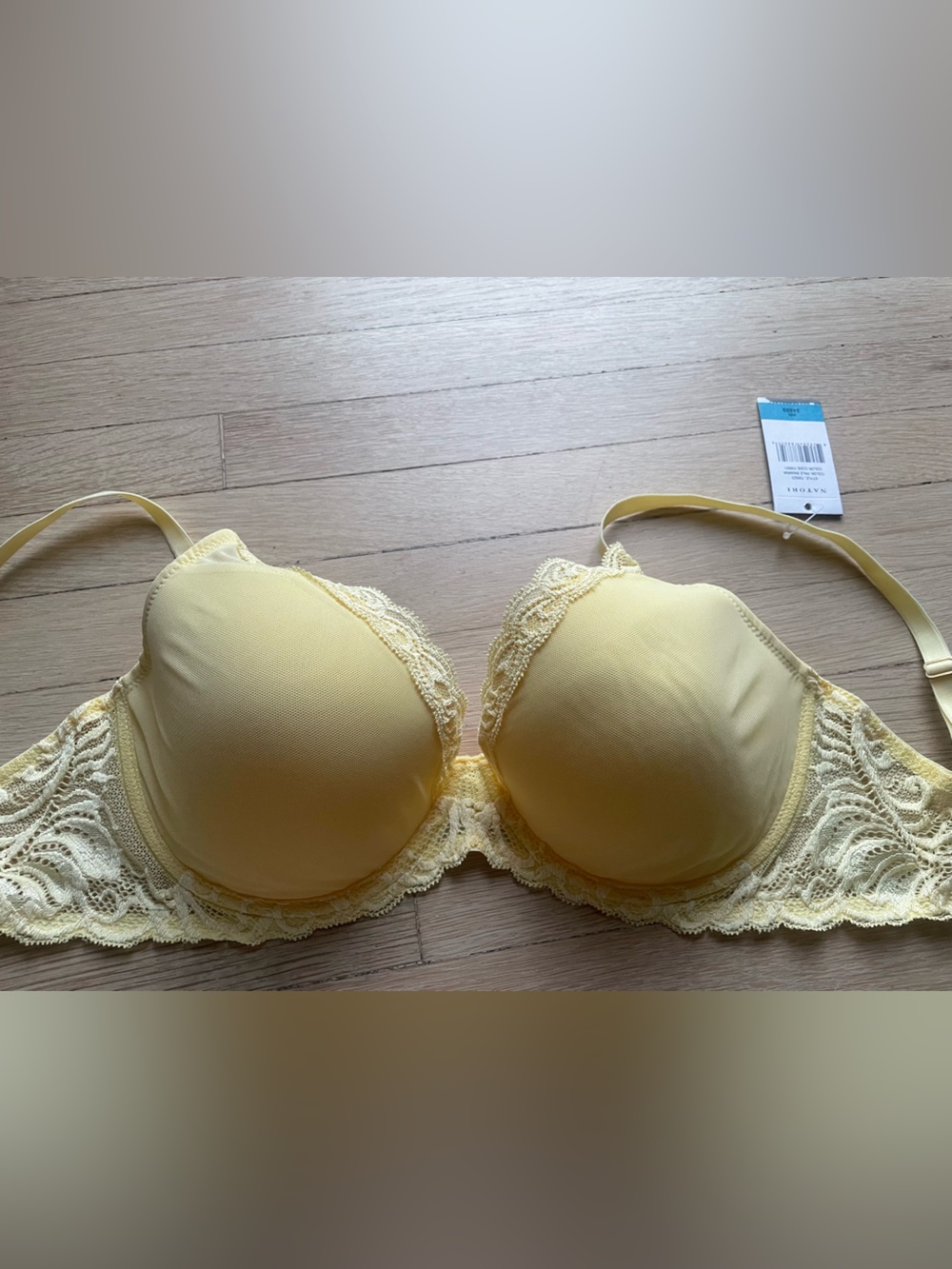 Natori Feathers Lace Butter Yellow T-Shirt Bra
